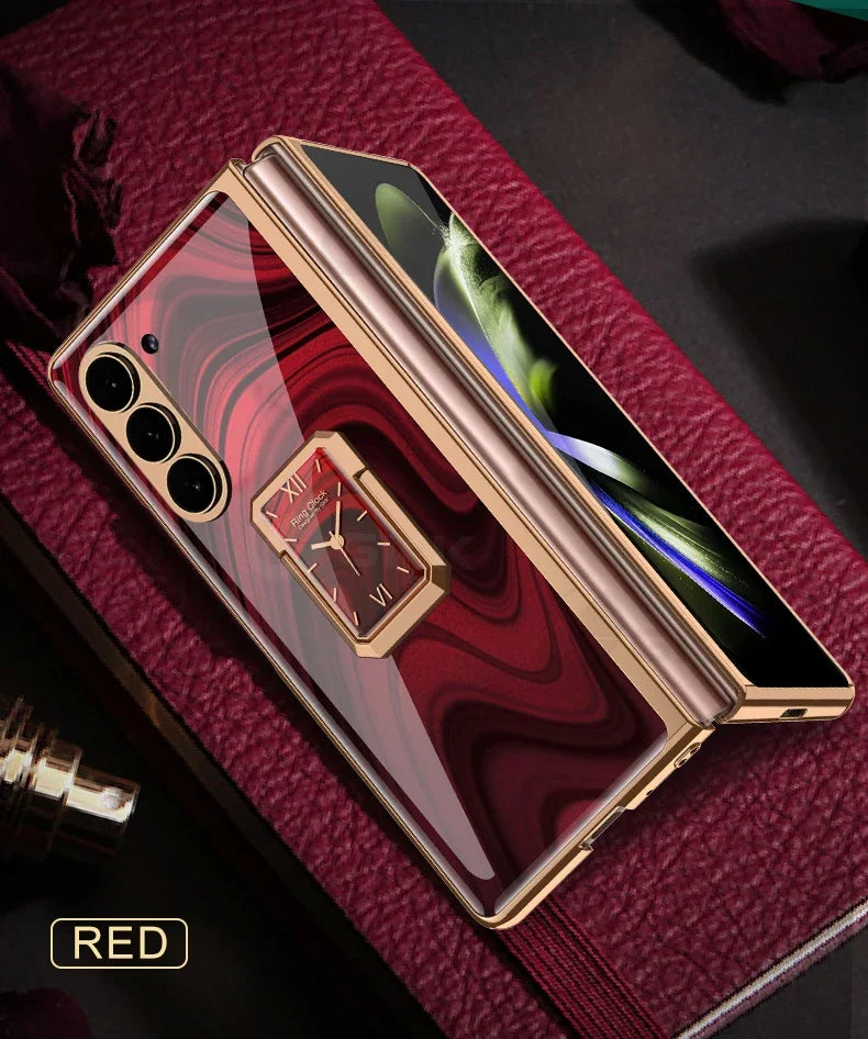 Luxury Clock Tempered Glass Case For Samsung Galaxy Fold Series - Premium Mobile Phone Cases from Dressmycell.com - Just $32! Shop now at Dressmycell.com Luxury Clock Tempered Glass Case For Samsung Galaxy Fold Series - Premium Mobile Phone Cases from Dressmycell.com - Just $32! Shop now at Dressmycell.com